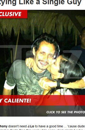 Ex de Jennifer Lopez ganha beijo durante festa