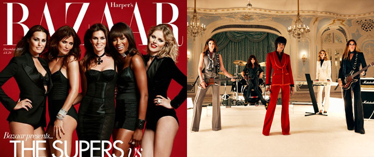 Naomi Campbell, Eva Herzigova e outras <i>tops</i> viram <i>Duran Duran</i>