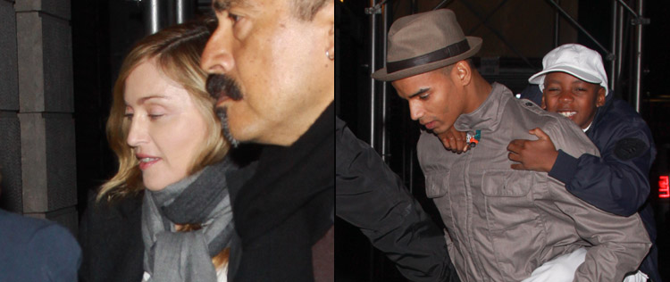 Madonna vai com <i>affair</i> e filhos a centro de Cabala