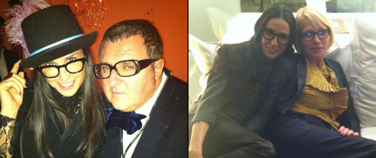 Demi Moore participa de festa sem a companhia de Ashton Kutcher