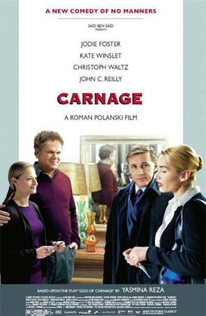 Confira o pôster oficial de Carnage, novo filme de Kate Winslet  