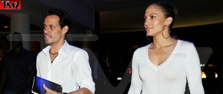Marc Anthony e Jennifer Lopez são fotografados juntos em Porto Rico