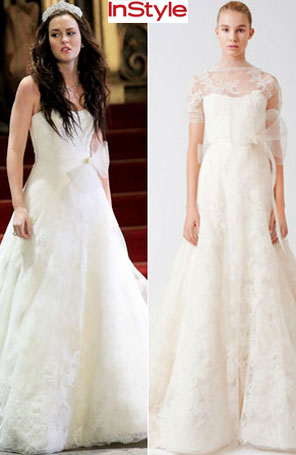 Blair Waldorf usa vestido de noiva de Vera Wang