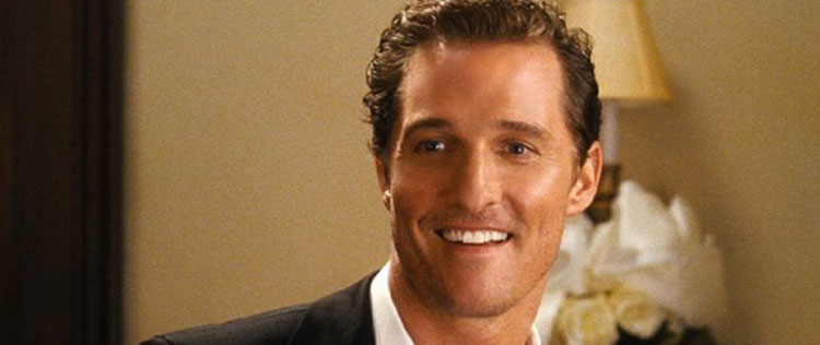 Matthew McConaughey é garoto-propaganda da nova linha da <i>Le Lis Blanc</i>