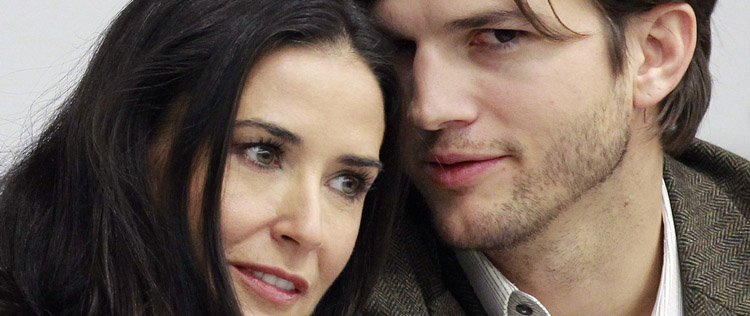 Casamento de Ashton Kutcher e Demi Moore estava cheio de brigas, diz revista