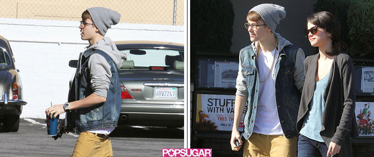 Justin Bieber deixa cueca rosa à mostra