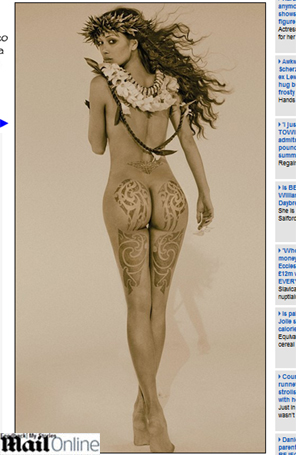 Nicole Scherzinger posa nua para livro de arte
