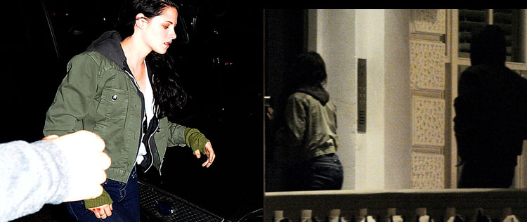Kristen Stewart aparece com a mão machucada
