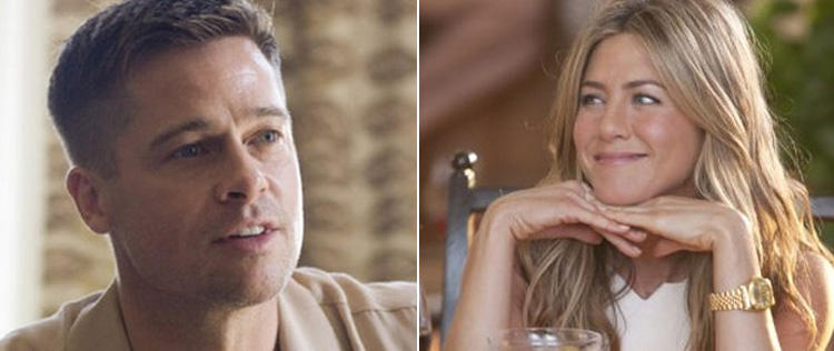 Brad Pitt e Jennifer Aniston escapam de saia justa