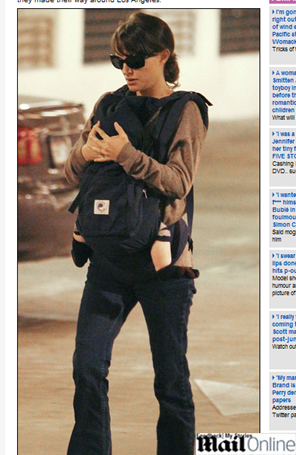 Natalie Portman passeia com seu filho, Aleph