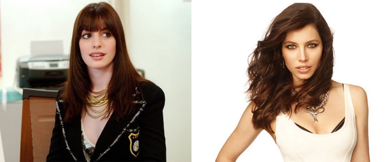 Anne Hathaway briga com Jessica Biel
