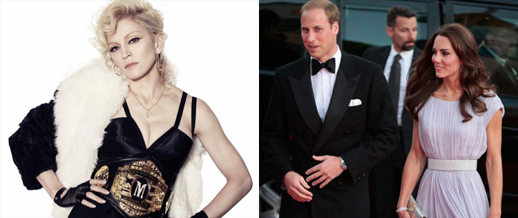 - <i>Eu sou fã do estilo dela</i>, diz Madonna sobre Catherine Middleton