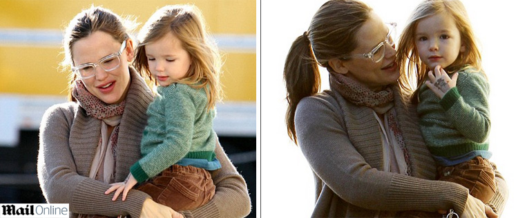 Filha de Jennifer Garner exibe tatuagem temporária