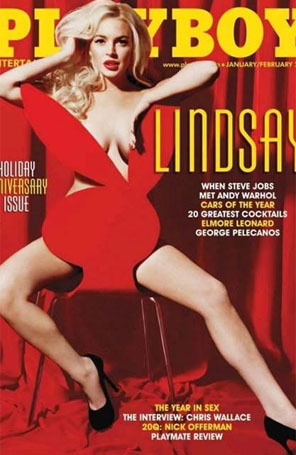 <I>Playboy</i> de Lindsay Lohan esgota em diversas bancas, diz <I>site</i>