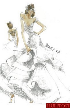 <I>Designer</i> cria croqui de vestido de noiva para Anne Hathaway