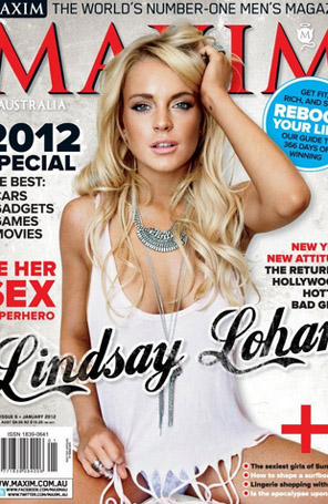 Lindsay Lohan é capa da <I>Maxim</i>