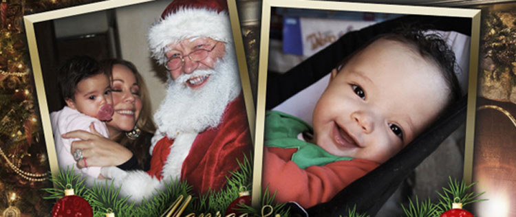 Gêmeos de Mariah Carey posam para cartão de Natal, veja!