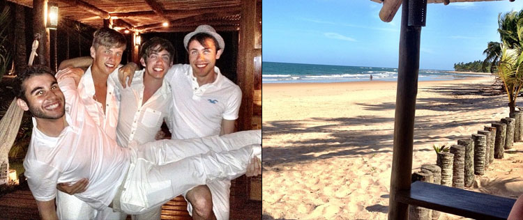 Kevin McHale, de <i>Glee</i>, passou o Ano Novo no Brasil