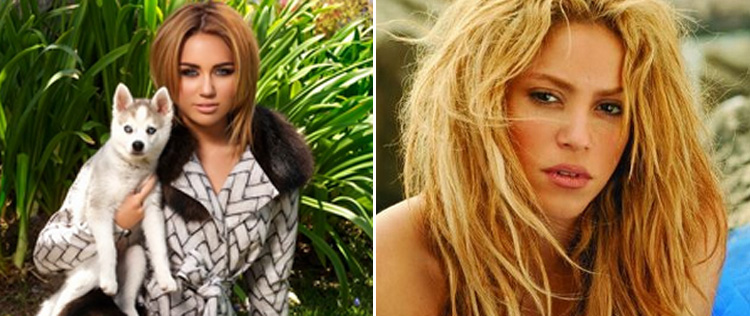 Miley Cryus e Shakira gravam dueto