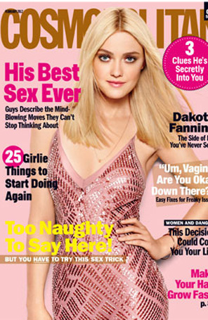 Dakota Fanning é capa da <I>Cosmopolitan</i>