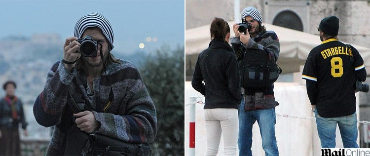 Ashton Kutcher vira turista na Grécia