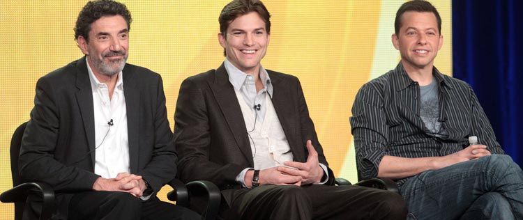 Ashton Kutcher mostra novo visual para <i>Two and a Half Men</i>. Veja!