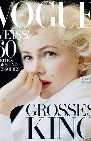 Michelle Williams posou como Marilyn Monroe para revista de novo