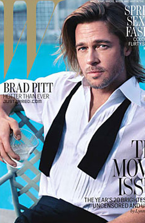Brad Pitt é capa da revista <I>W</i>