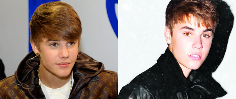 Justin Bieber volta a usar a franja mais longa