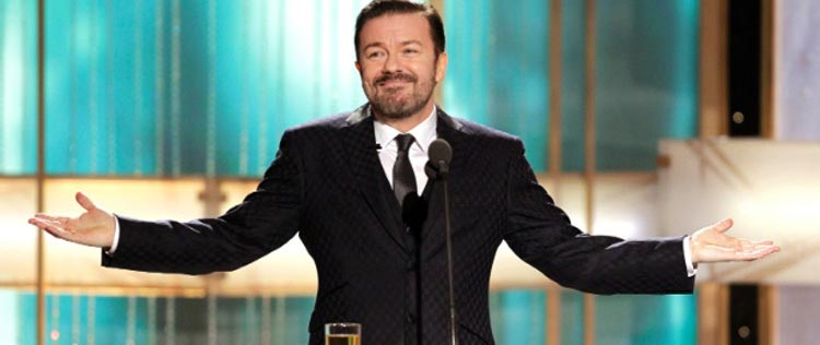 Ricky Gervais não quer mais apresentar <i>Globo de Ouro</i>