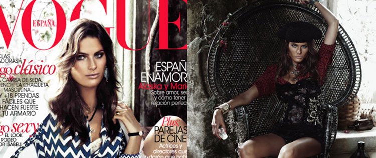 Isabeli Fontana posa como <i>cowgirl</i> para a <i>Vogue</i> espanhola