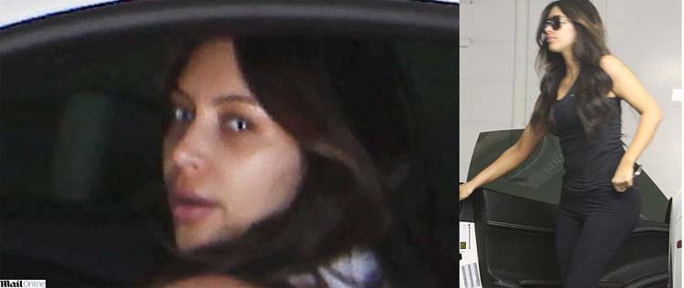 Kim Kardashian é flagrada sem maquiagem
