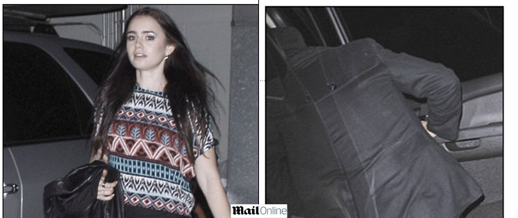 Lily Collins é vista saindo com Zac Efron