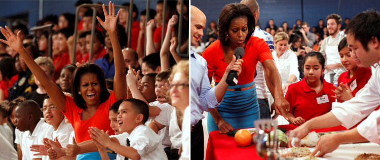 Michelle Obama anima crianças em <I>reality show</i>