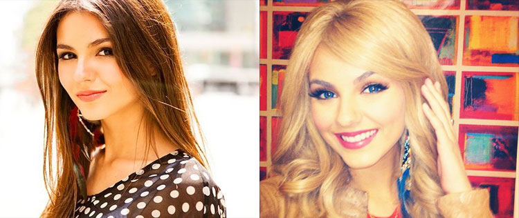 Victoria Justice posta foto loira