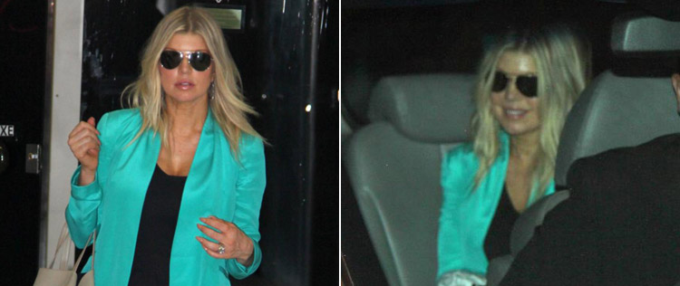 Fergie é clicada em aeroporto no Rio de Janeiro