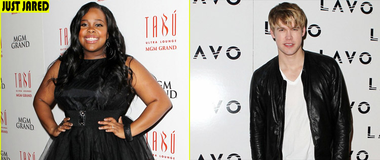 Amber Riley e Chord Overstreet comemoram seus aniversários em Las Vegas