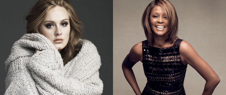 Adele bate recorde de Whitney Houston