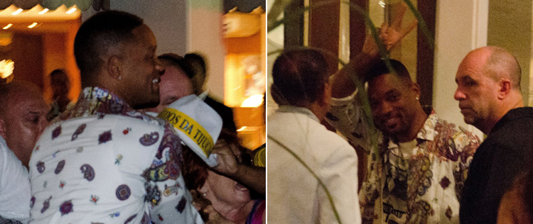 Will Smith cumprimenta fãs em porta de hotel no Rio de Janeiro