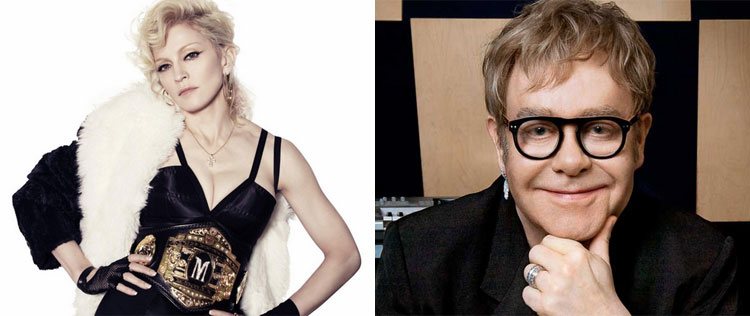 Madonna e Elton John brigam por melhor festa pós-<i>Oscar</i>