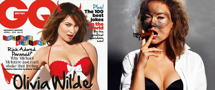 Olivia Wilde aparece de sutiã em revista