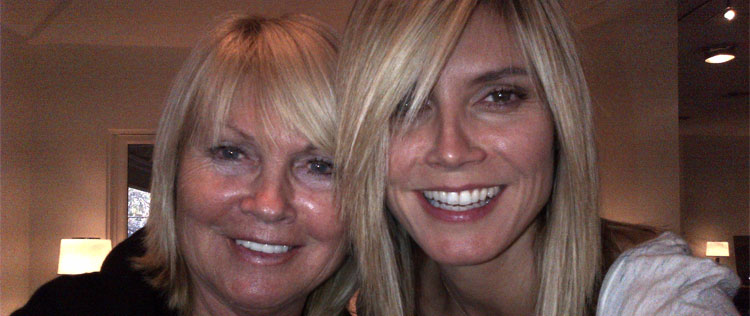 Heidi Klum mostra novo corte de cabelo