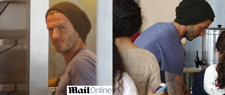 David Beckham é flagrado comprando burrito em <i>fast-food</i>