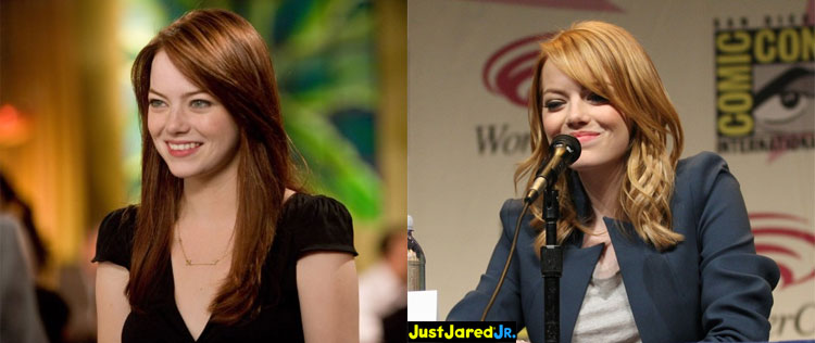 Emma Stone clareia o cabelo