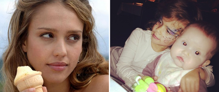 Jessica Alba divulga momento fofura das filhas