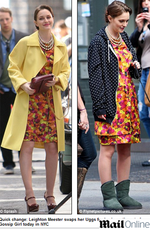 Leighton Meester troca estilo por conforto em <i>Gossip Girl</i>. Entenda!