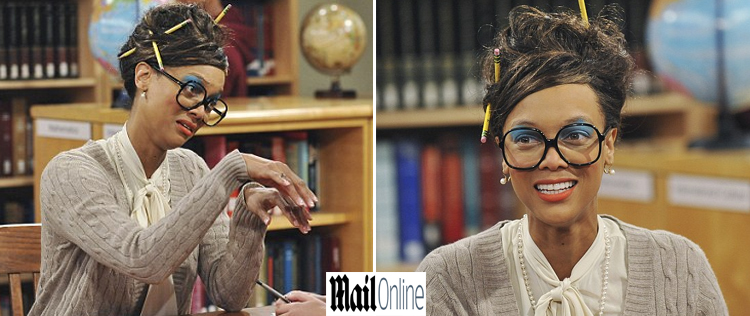 Tyra Banks aparece com visual <I>nerd</i>