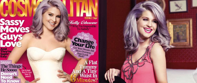 Kelly Osbourne usa vestido justo e curto para capa