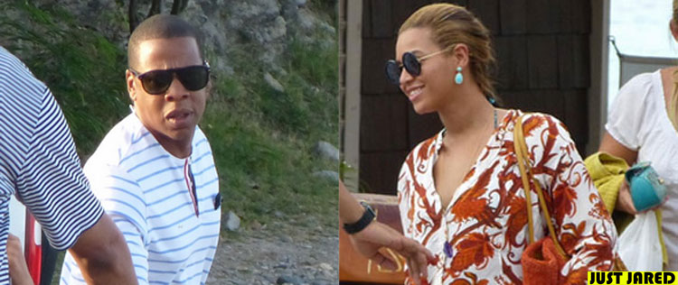 Beyoncé e Jay-Z passeiam em St. Barts na Páscoa com a filha