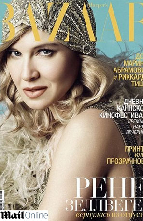 Renée Zellweger encara estilo anos 1920 para capa